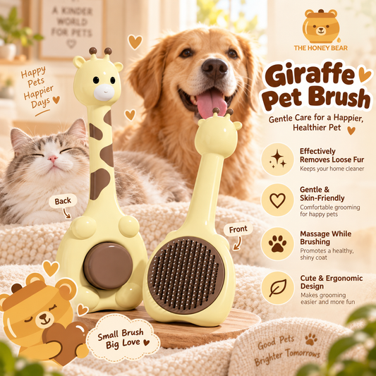Giraffe Pet Lint Brush — The Honey Bear hero image